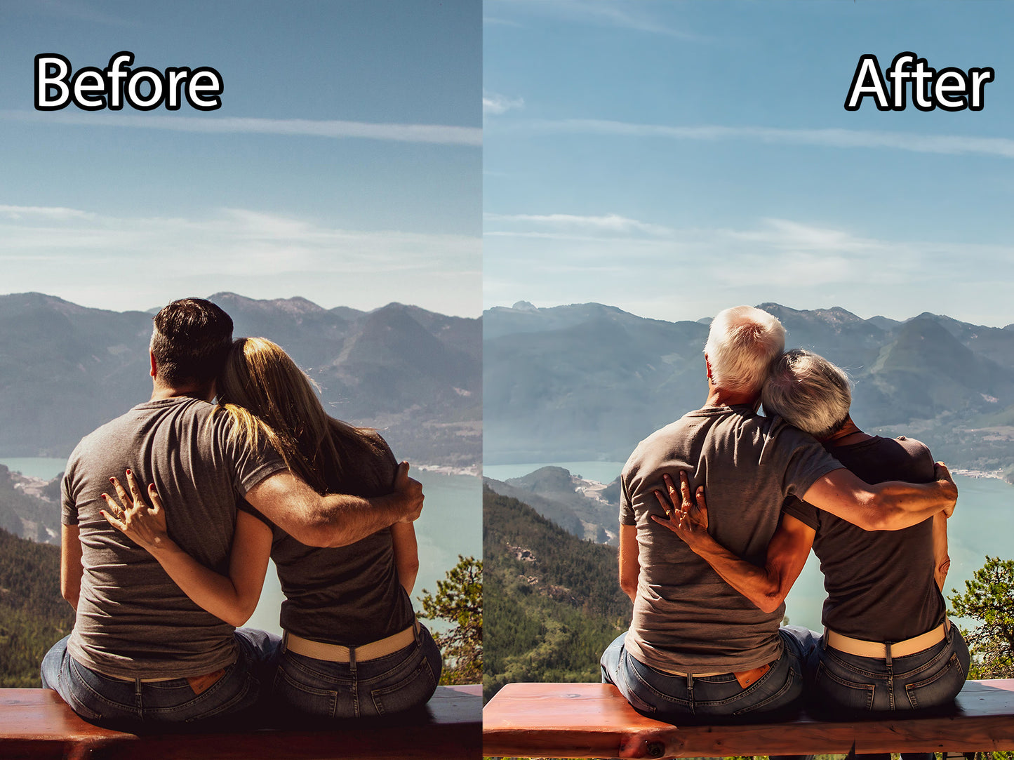 Ewige Verbindung – Kleine personalisierte gealterte Paar-Leinwand (12"x12")