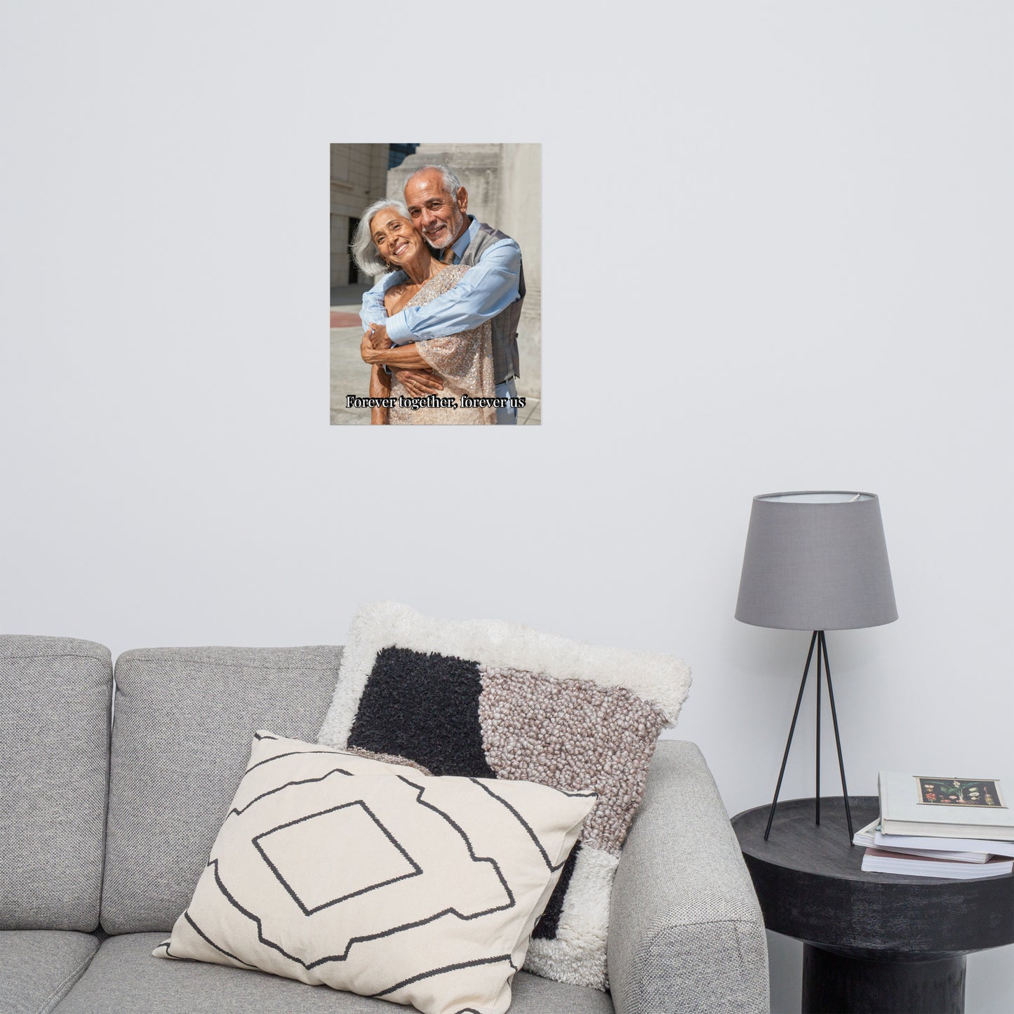 Für immer zusammen – Personalisiertes gealtertes Poster (18"x24")